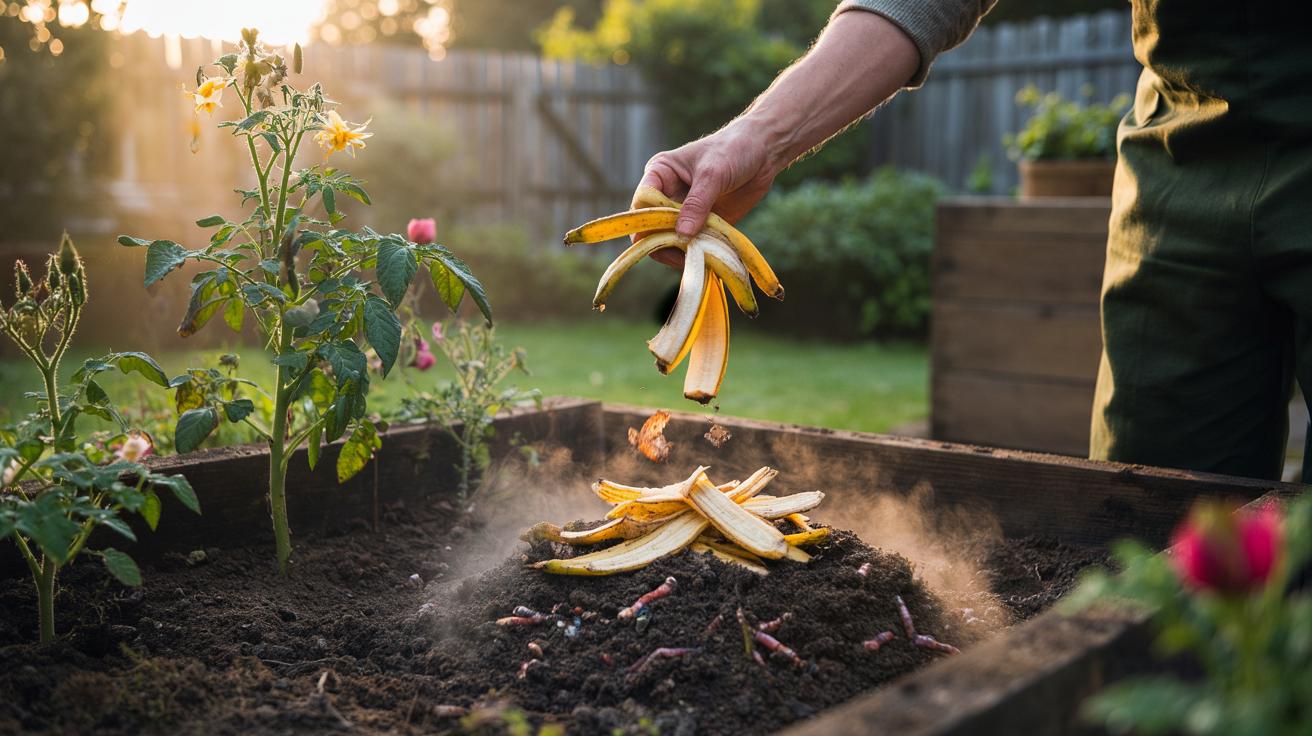 Banana peel compost boosts plant growth: how leftover fruit strengthens soil naturally