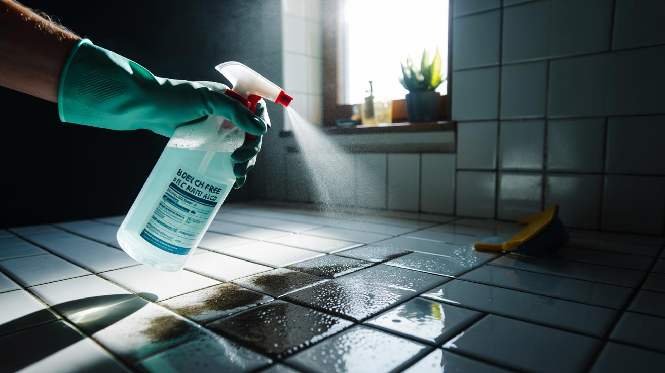 Bleach-free grout spray kills mould: how natural solutions prevent regrowth