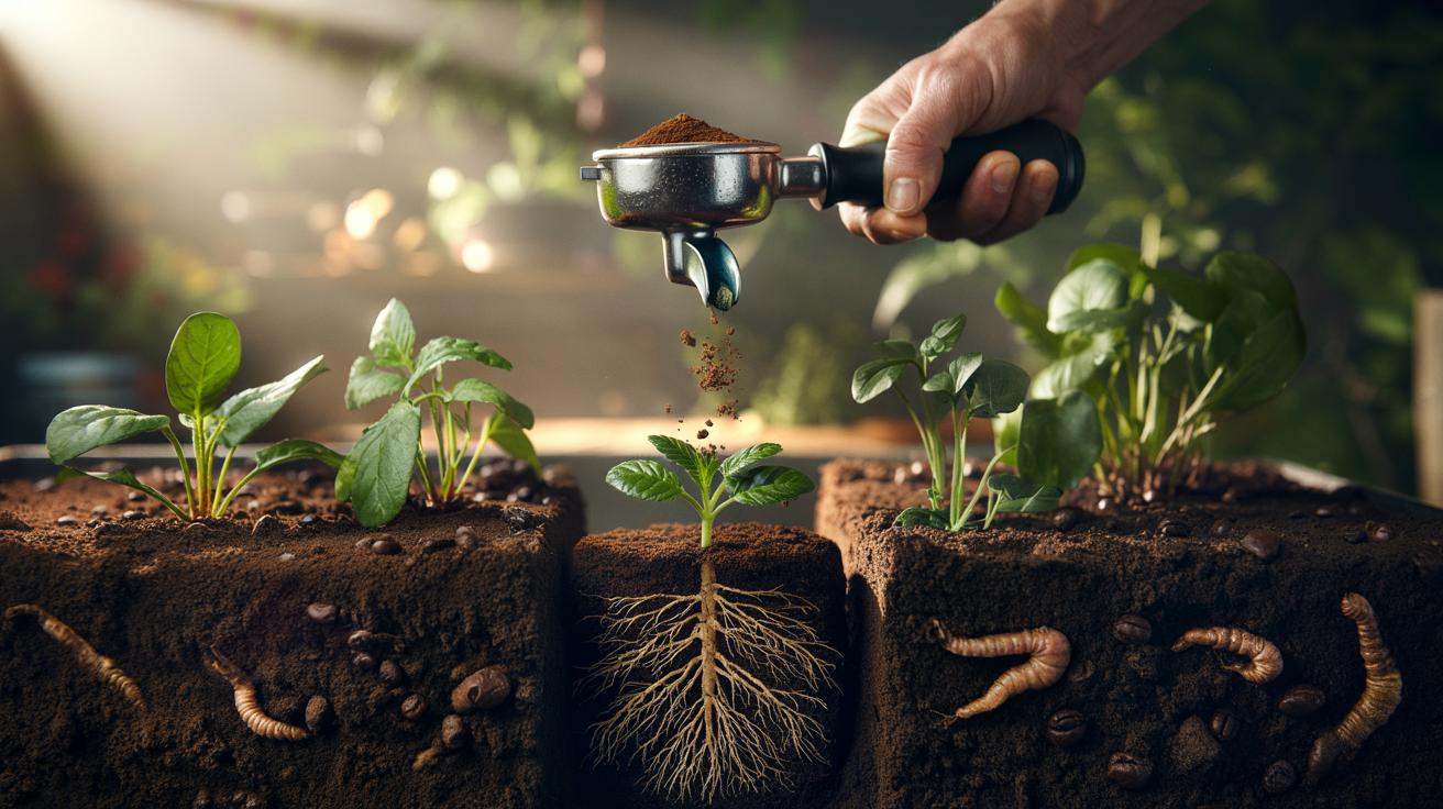 How coffee grounds enrich soil naturally: why nitrogen encourages strong roots