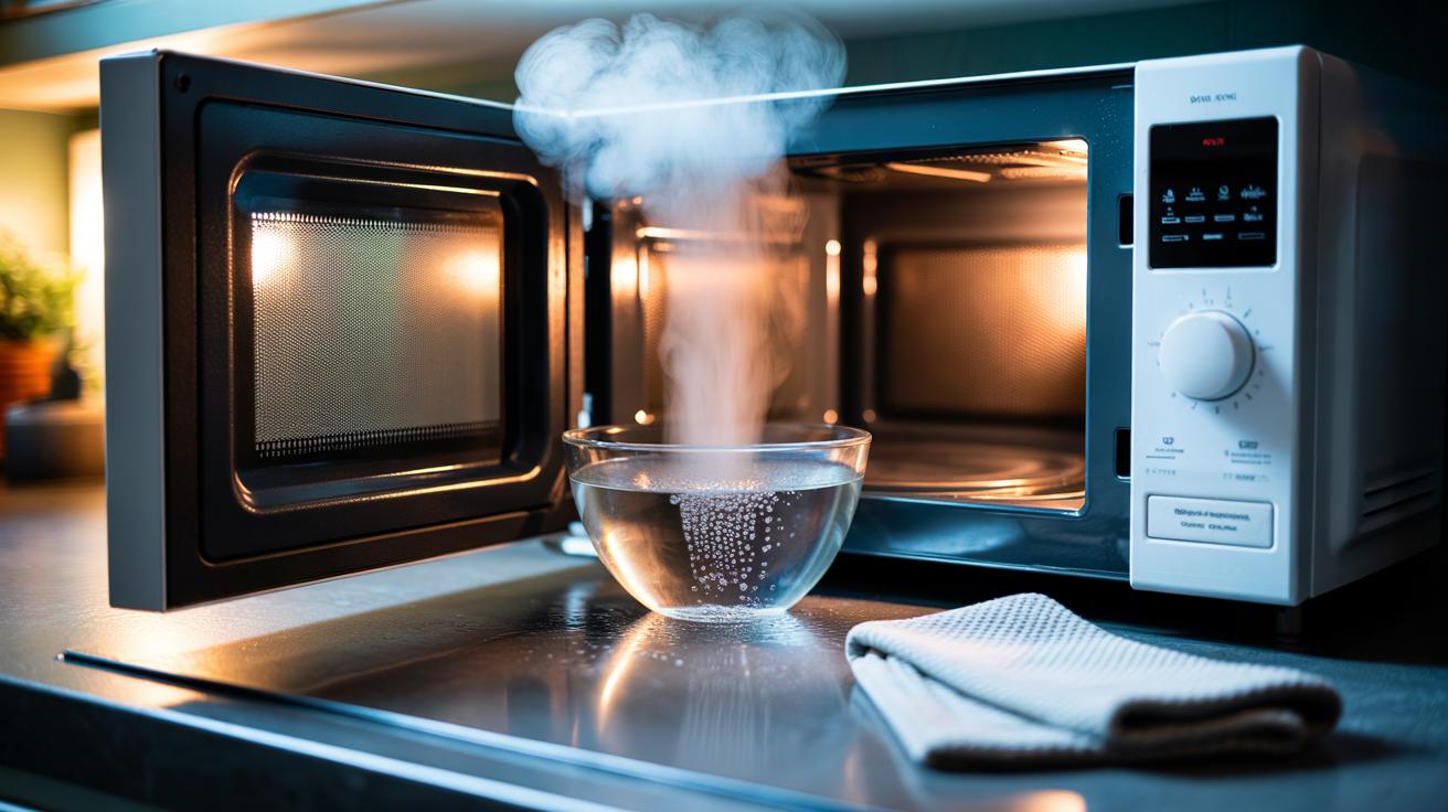 How to deep clean your microwave using only steam