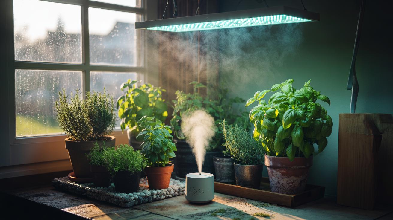 How to keep herbs fresh indoors all year: why proper light and humidity matter