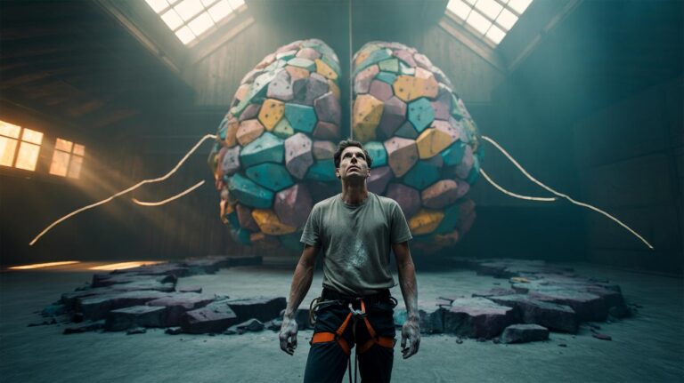 Illustration of reframing failure so the brain starts craving challenges instead of fearing them
