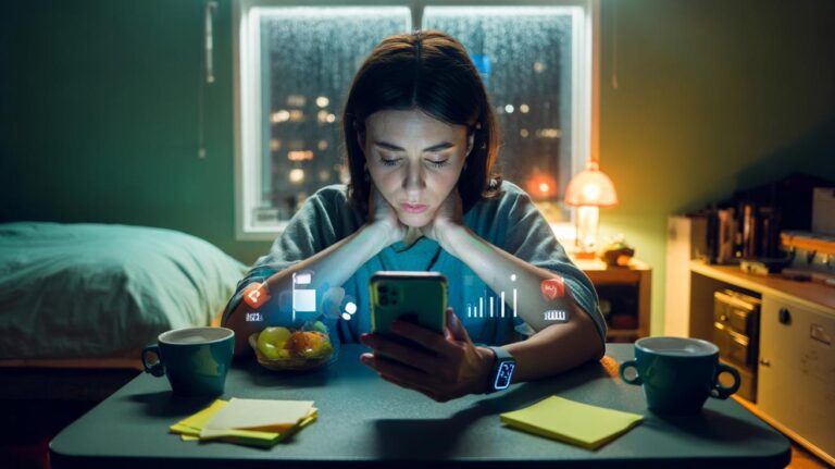 Illustration of how to spot hidden stress through daily habits, according to experts