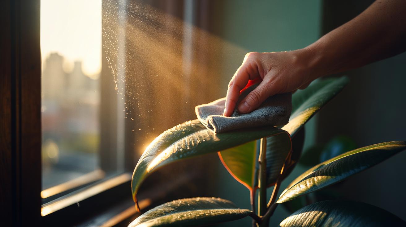 Leaf wiping boosts plant photosynthesis: how clean surfaces help plants absorb more light