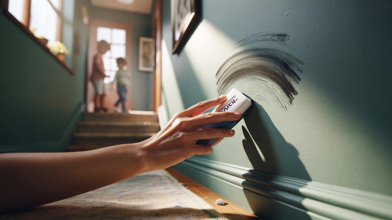 Magic erasers lift wall scuffs effortlessly: why parents never go without them