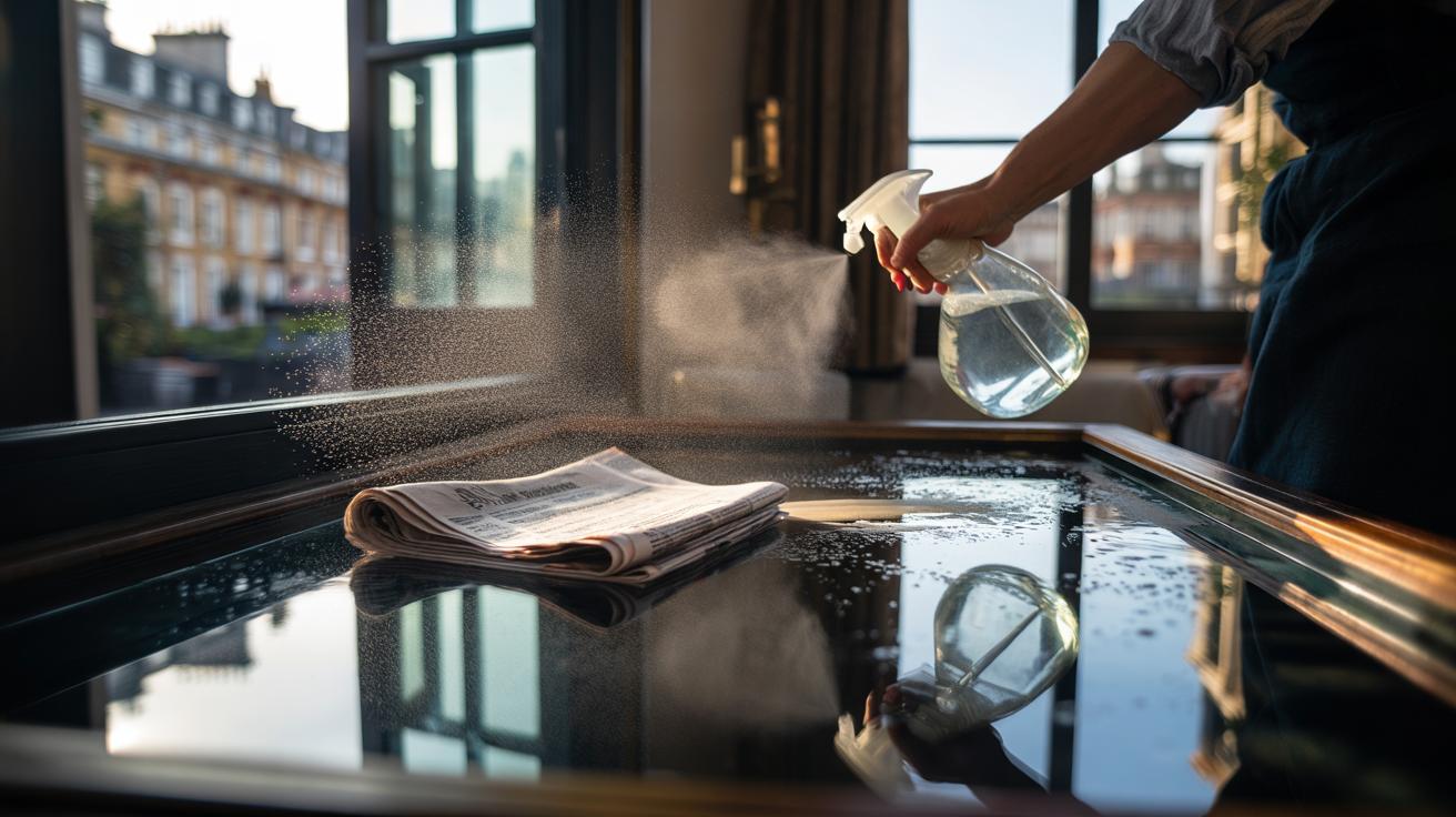 Newspaper streak-proofs windows: how fibres polish glass to a flawless shine