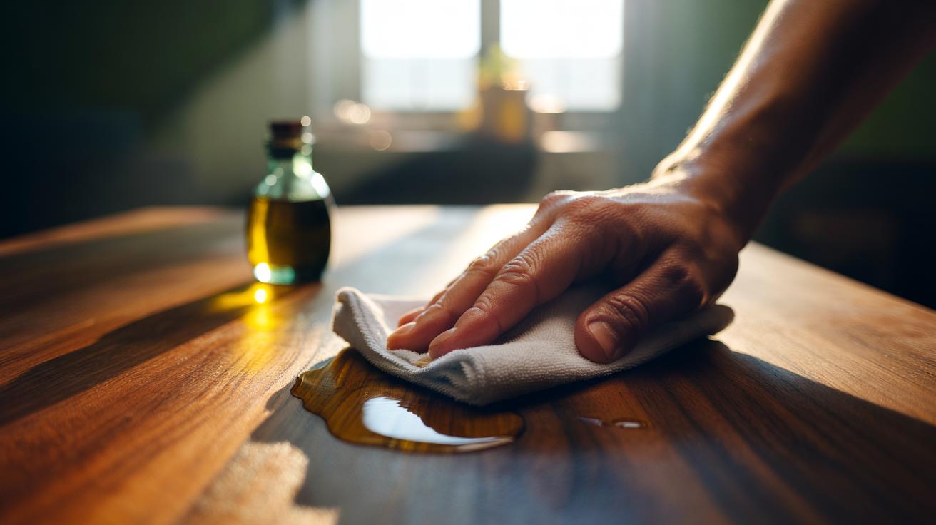 Olive oil restores wood furniture: how a tiny dab brings back natural shine