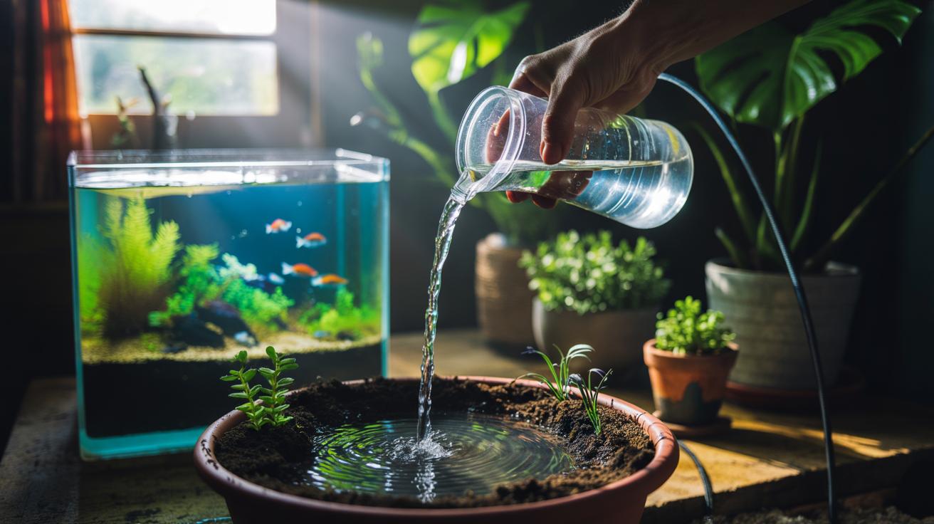 The aquarium water trick that greens everything fast : how fish waste provides perfect nutrients