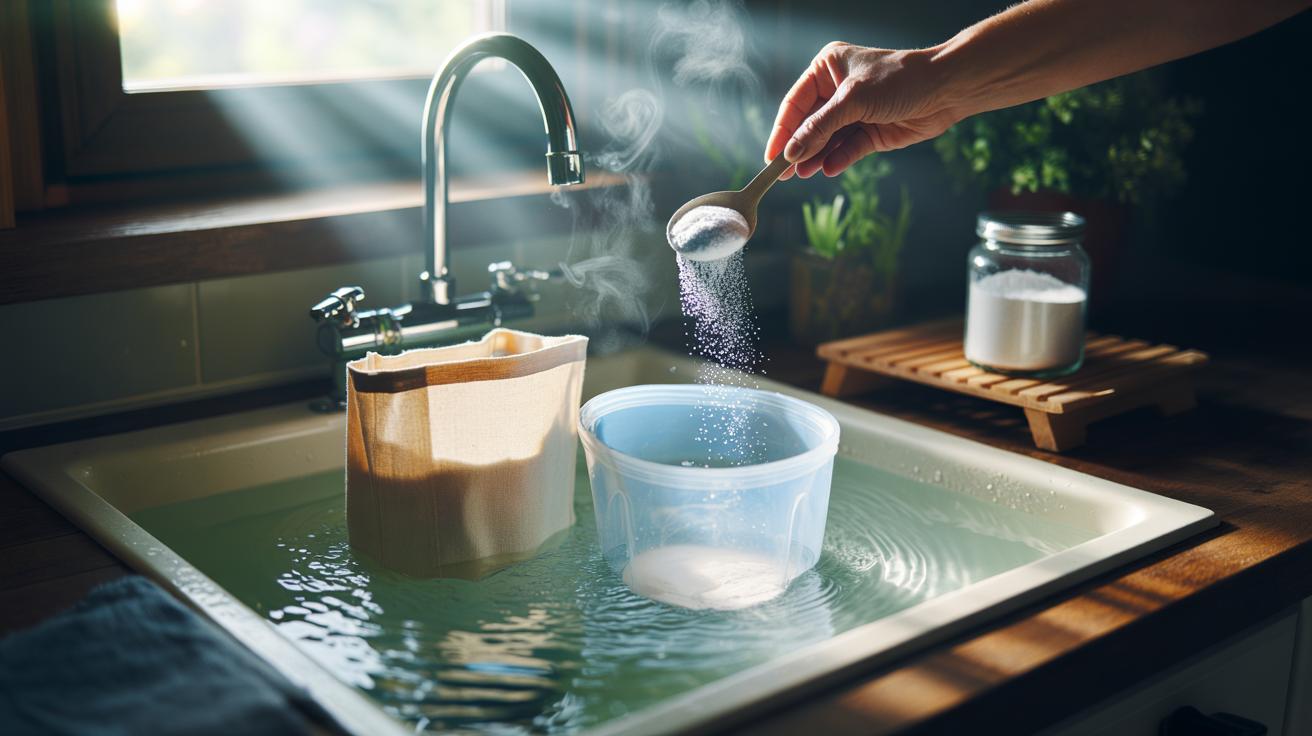 The baking-soda rinse that freshens reusable bags: how alkaline particles absorb lingering smell