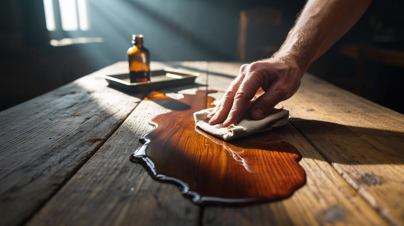 The boiled-flaxseed rinse restores old wood: how natural oils bring back shine and smoothness