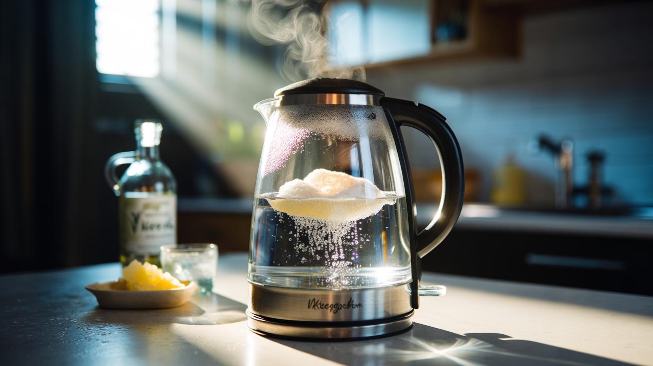 The boiling vinegar trick cuts kettle limescale: how minerals dissolve instantly