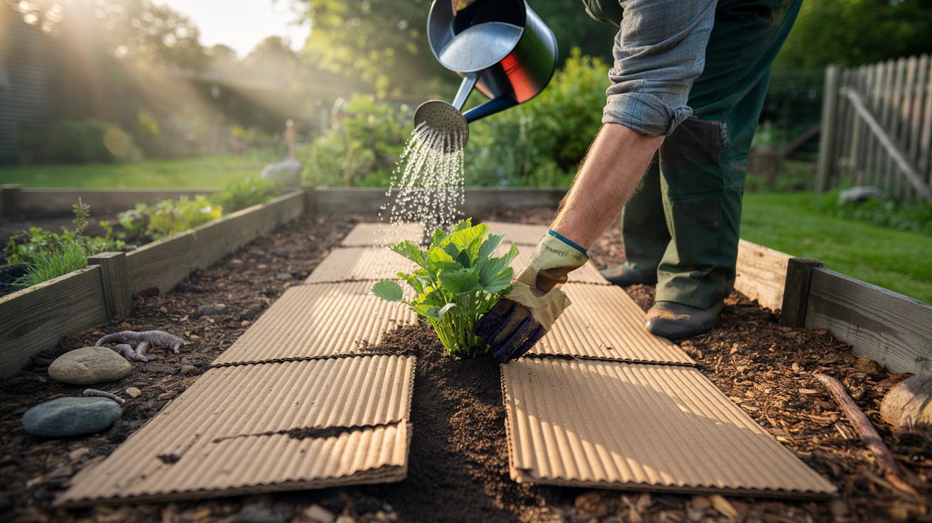 The cardboard trick that suppresses weeds naturally without herbicides