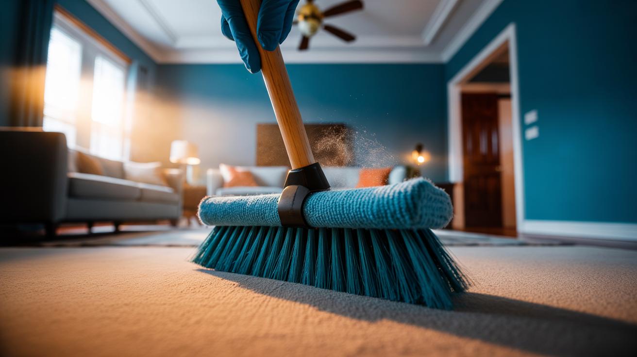 The cloth-over-broom hack dusts high surfaces: how this trick reaches difficult corners