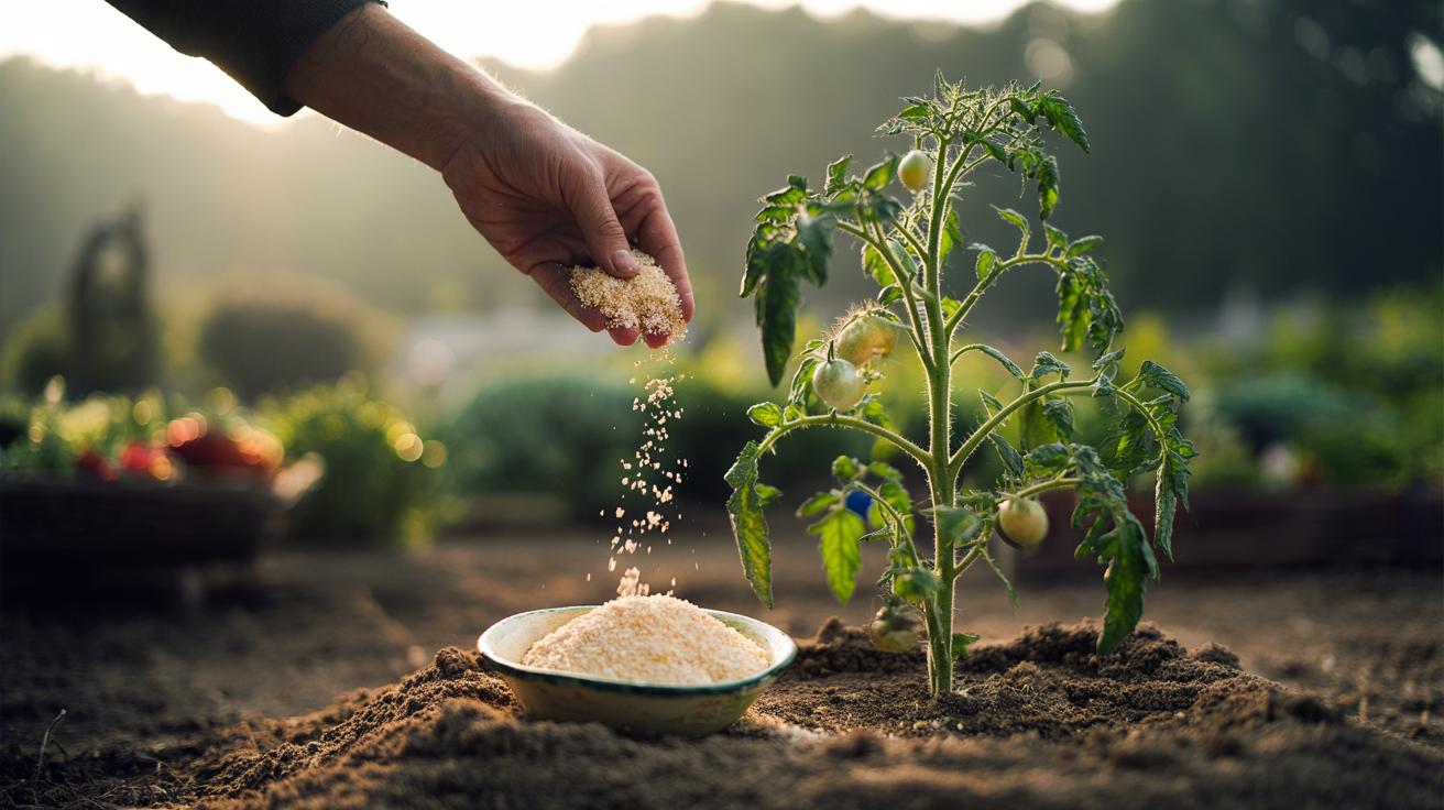 The crushed eggshell sprinkle that prevents calcium deficiency : how slow-release minerals fix weak stems