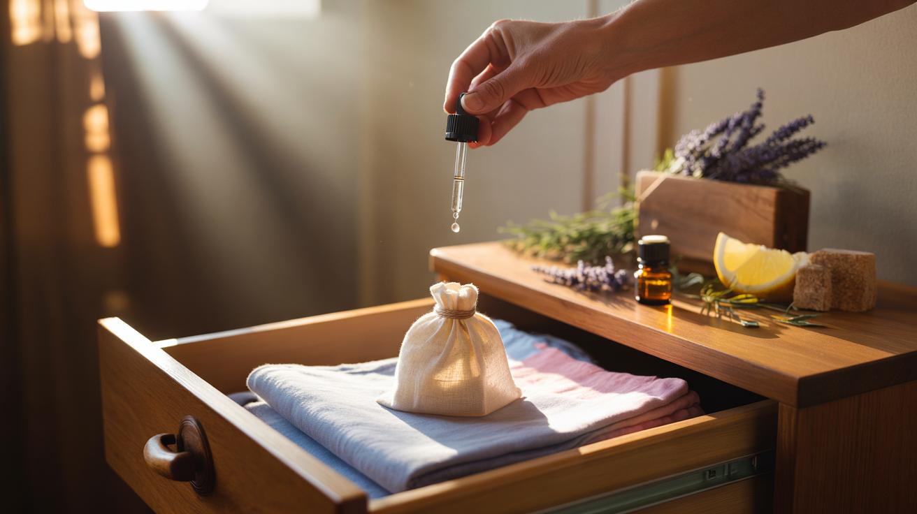 The essential oil cloth trick that freshens drawers naturally