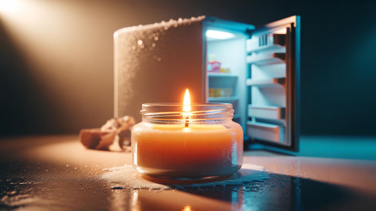 The freezer-overnight trick stops candle tunnelling: how cold wax burns evenly