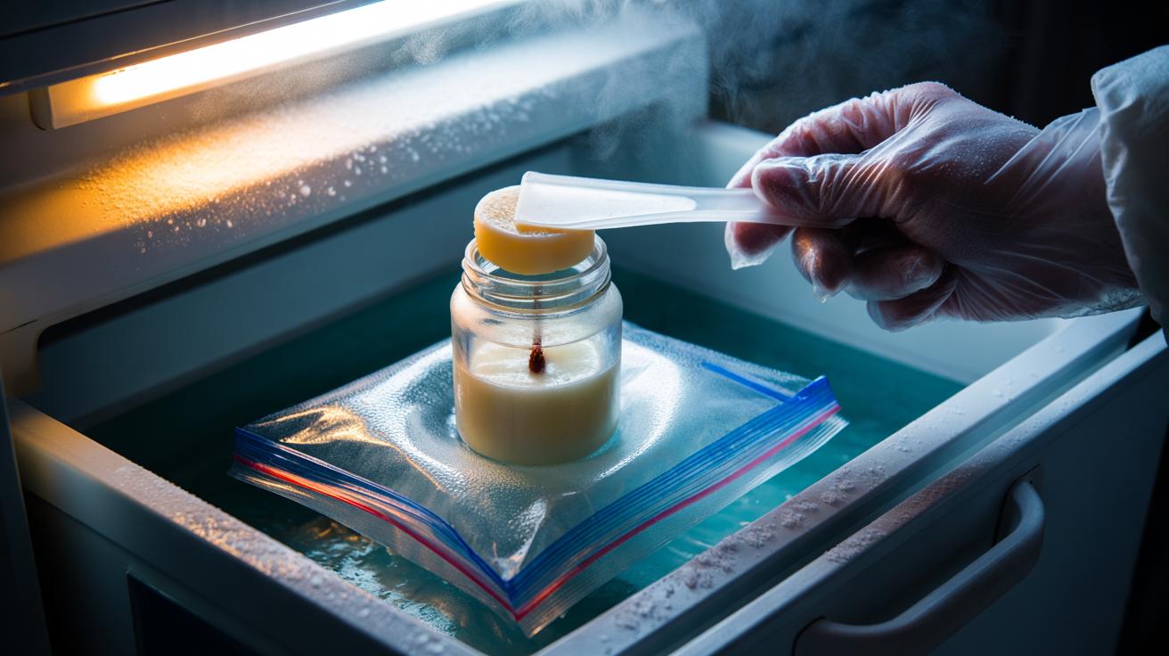 The freezer trick lifts candle wax: how cold temperatures make removal effortless