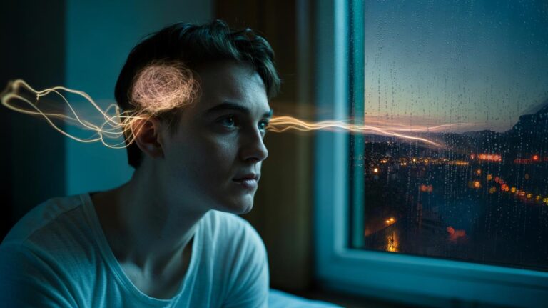Illustration of the hidden reason your brain holds onto regret — and how to release it