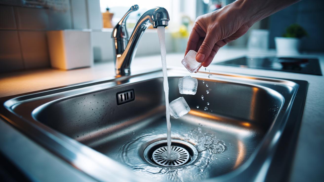 The ice cube trick refreshes garbage disposals: how melting cubes sharpen blades