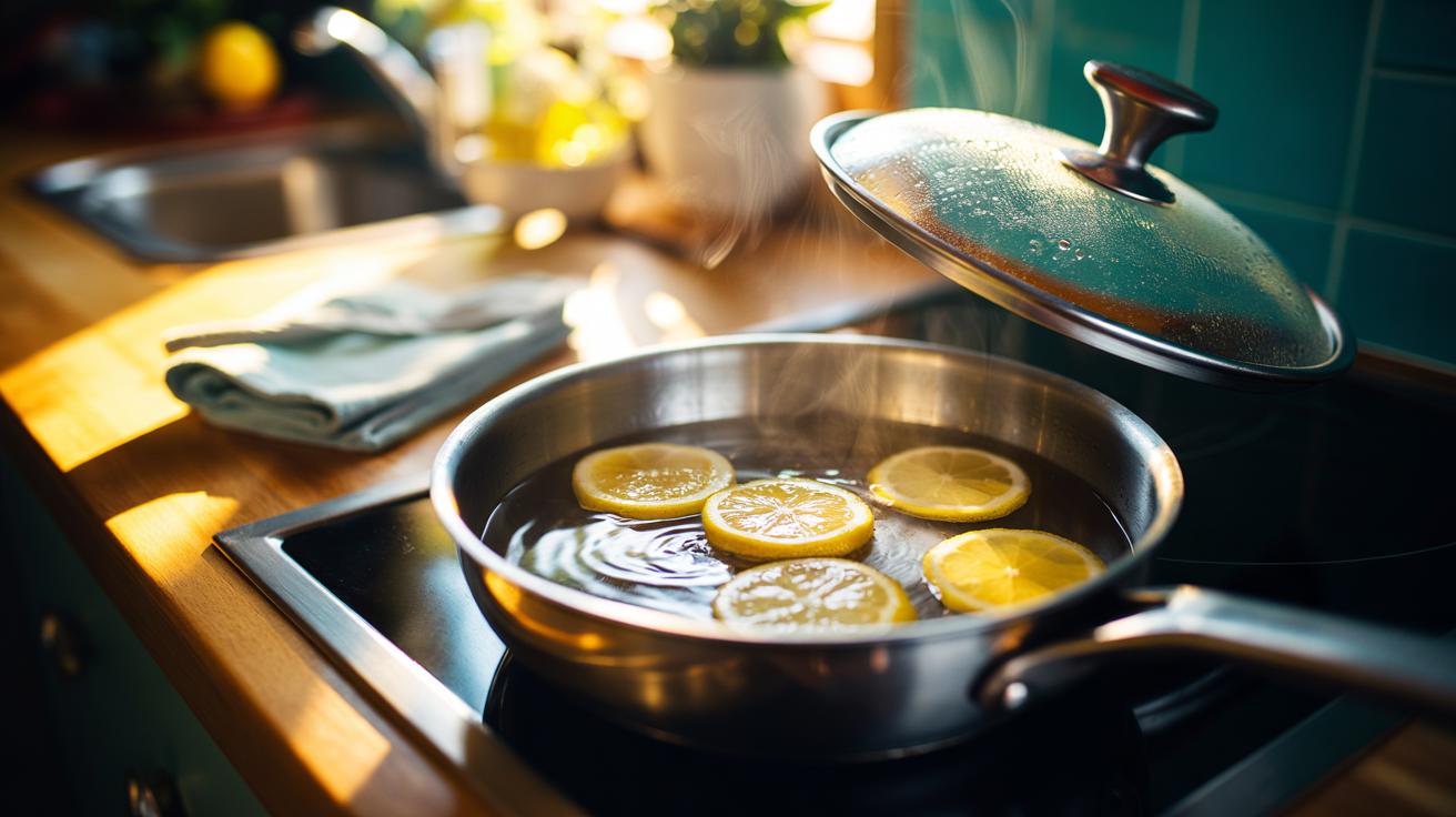 The lemon-steam method that brightens stainless pans: how natural oils lift cooking stains