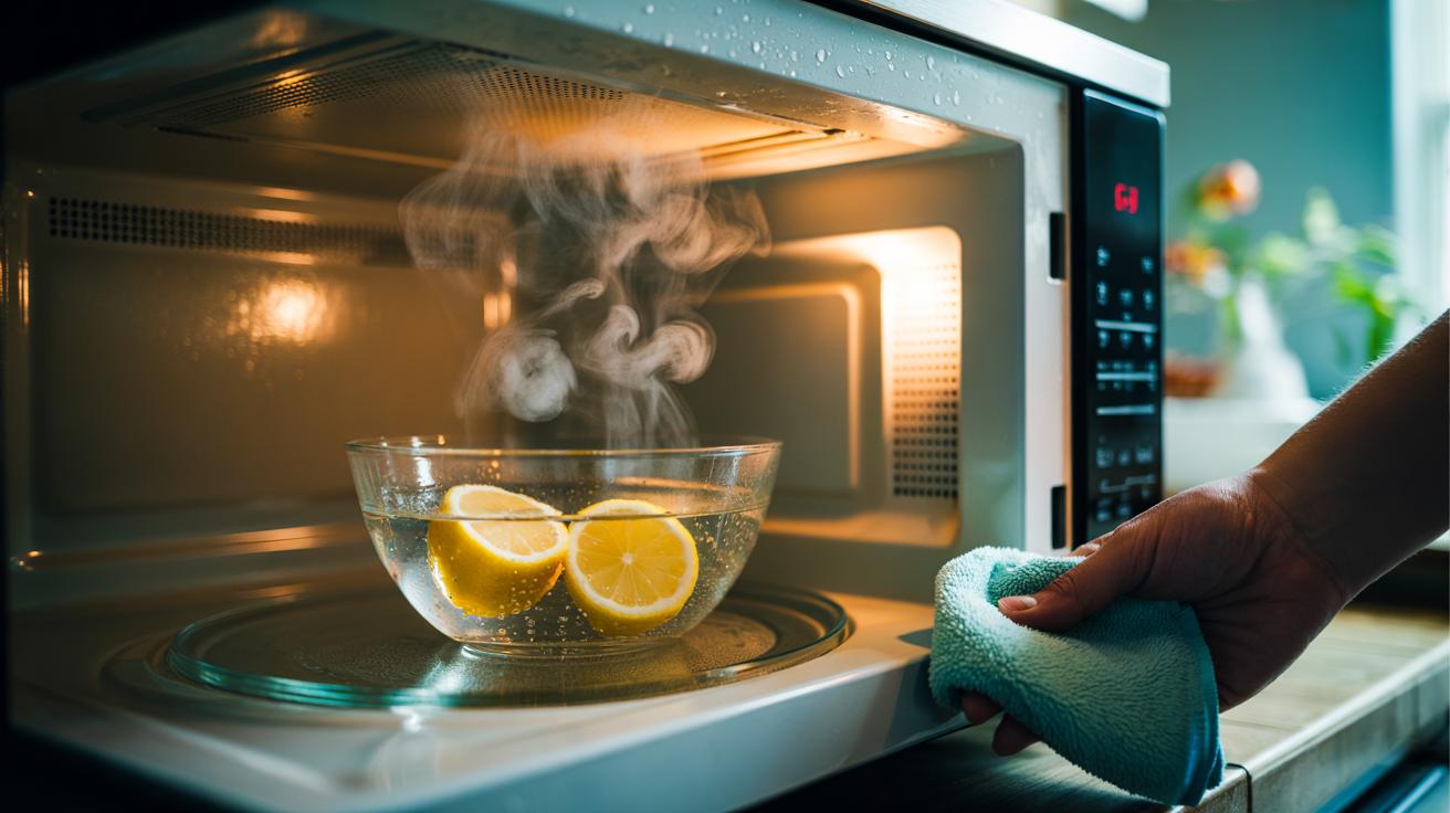 The lemon-steam method that freshens microwaves: how citrus vapour softens dried splatters