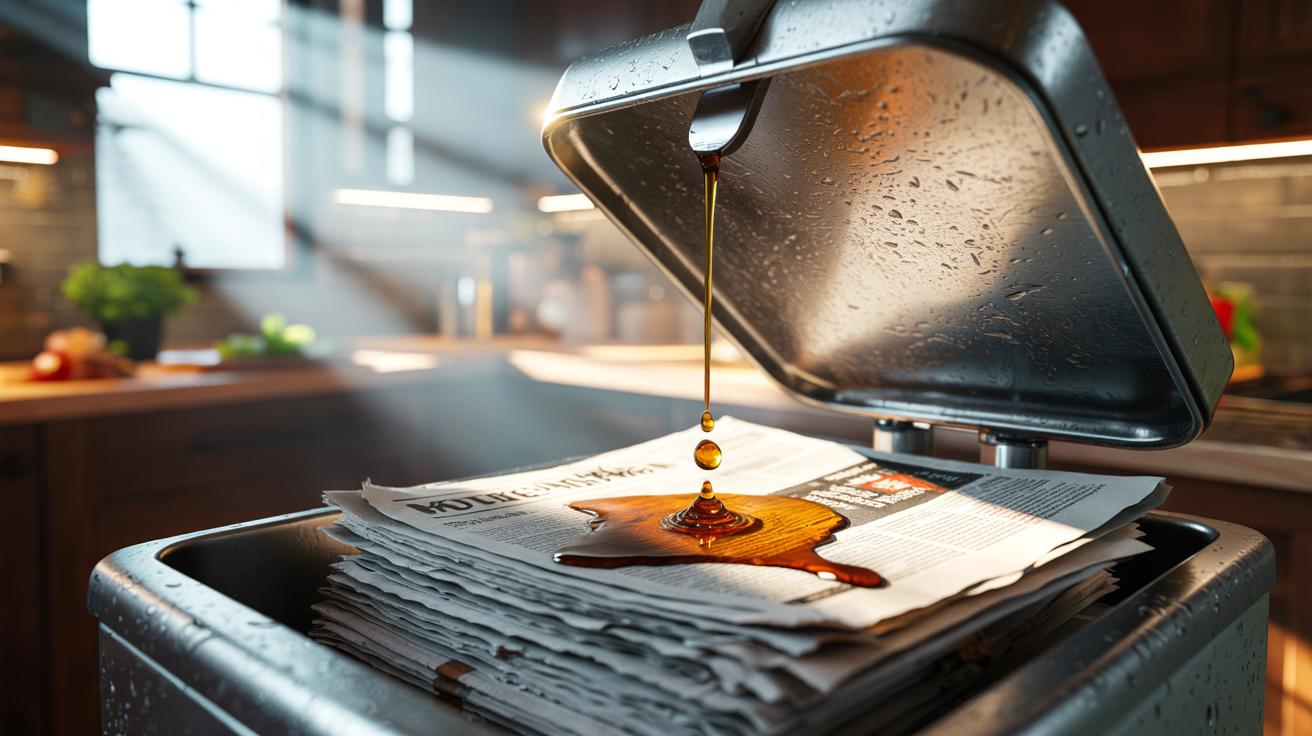 The newspaper at the bottom of bins that stops leaks permanently : how layers trap liquid before it escapes