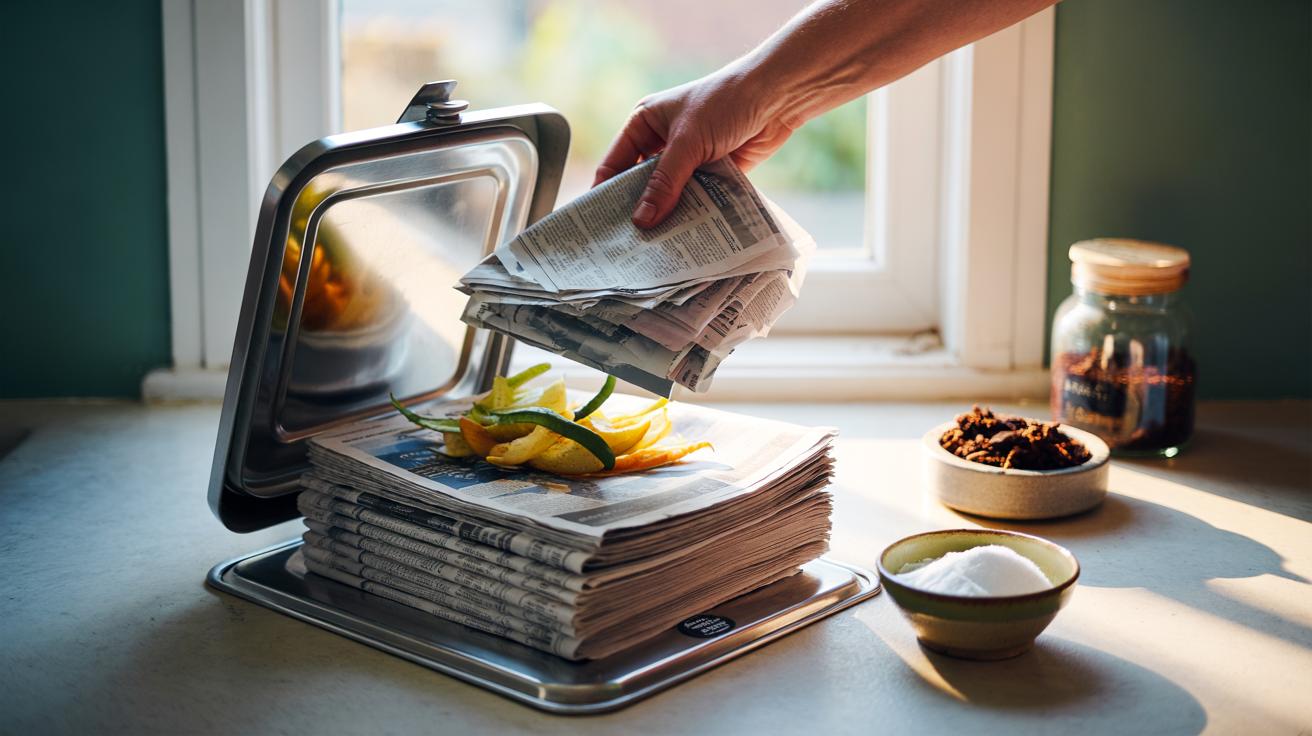 The newspaper in bins that absorbs smells : how layers keep everything fresh