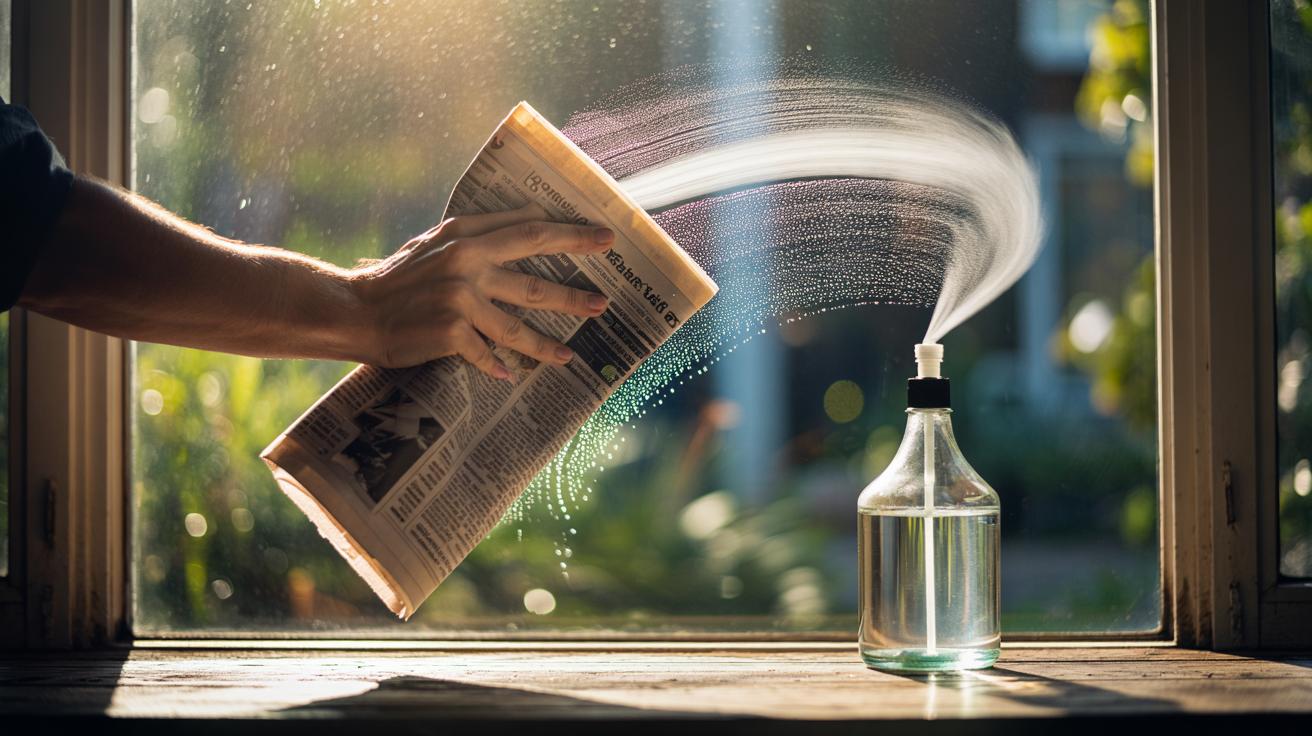 The old newspaper method that makes glass shine streak-free