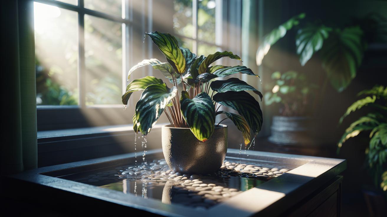 The pebble-tray trick boosts humidity: how evaporation helps tropical plants thrive