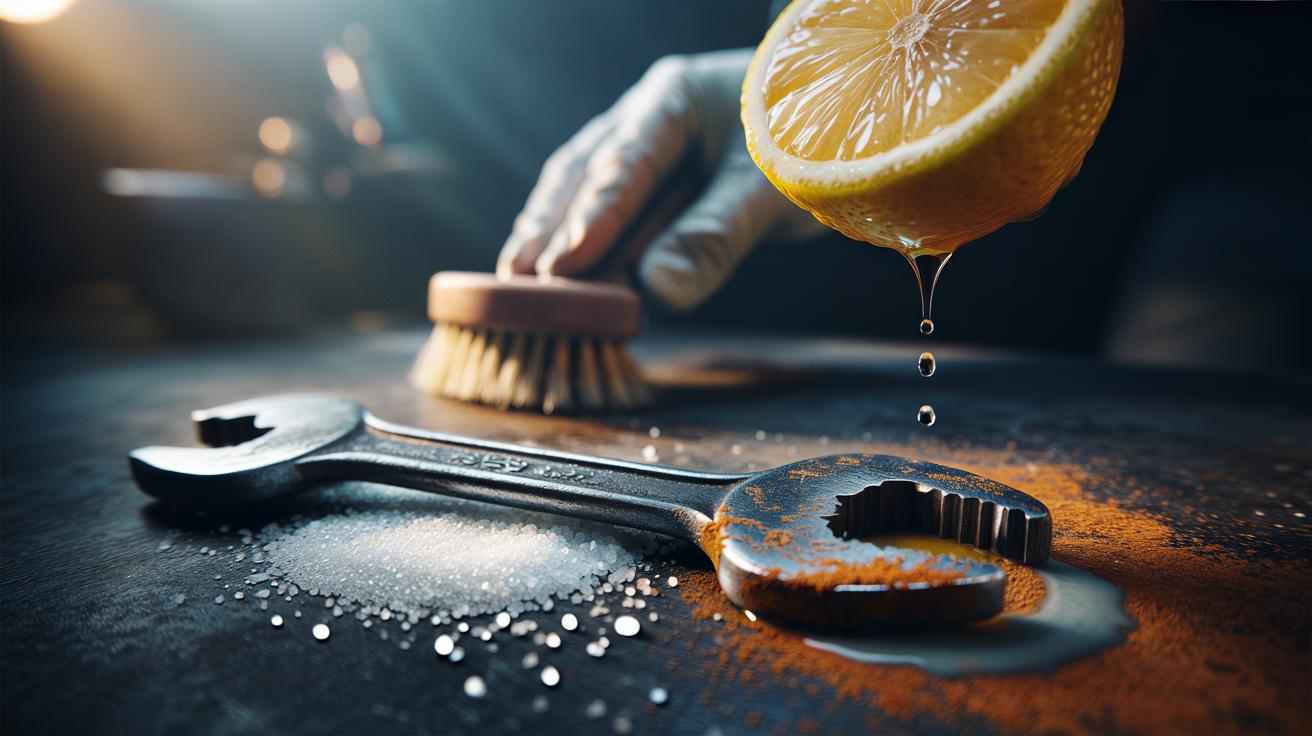The salt and lemon combo that removes rust from metal surfaces