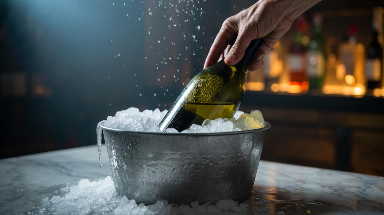 The salt + ice combo that chills wine in 3 minutes flat : how it drops temperature faster than a freezer