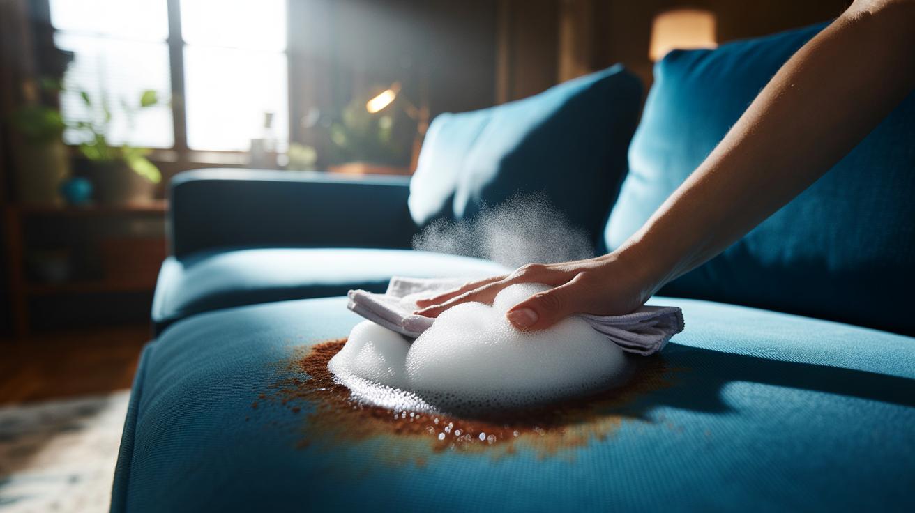 The shaving cream trick that cleans upholstery stains : how thick foam lifts dirt without soaking