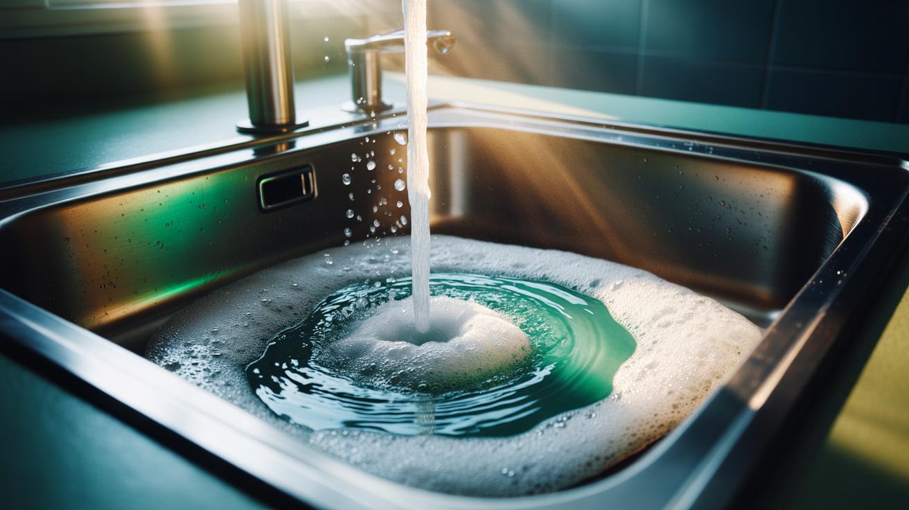 The soap-and-salt scrub unclogs sinks: how grains and suds work together