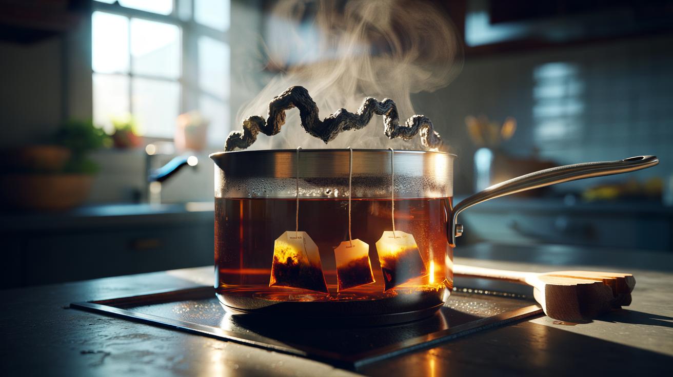 The tea-bag soak that revives burnt pans: how tannins loosen carbon buildup