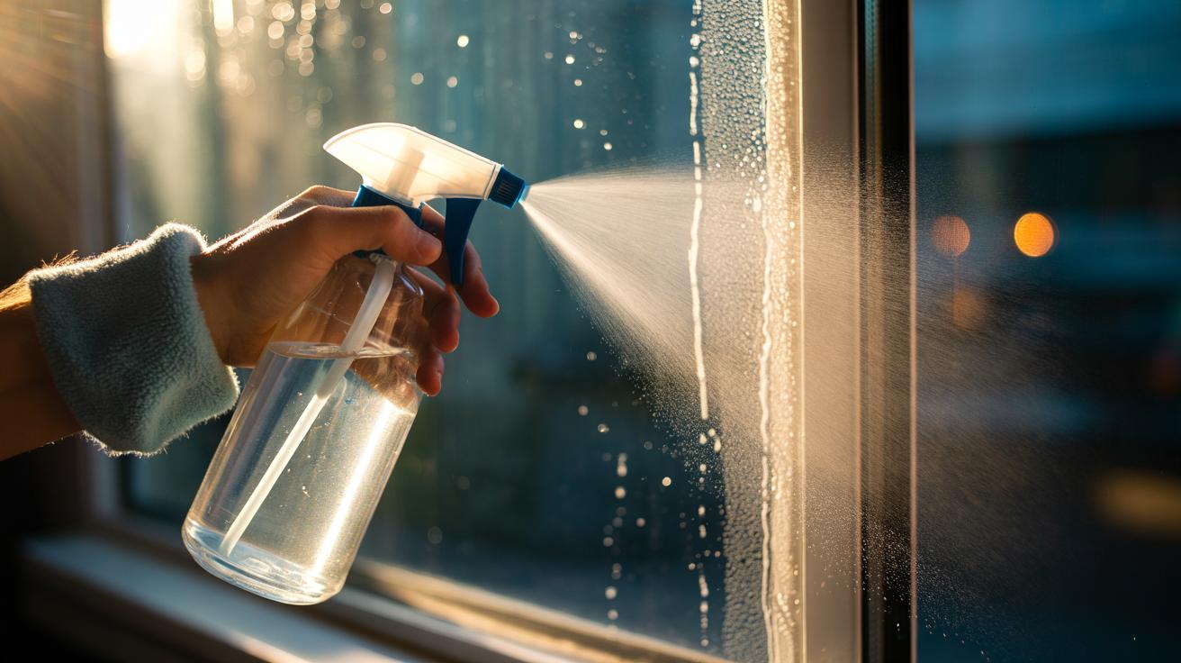 The vinegar spritz that brightens glass: how acidity melts dull mineral films