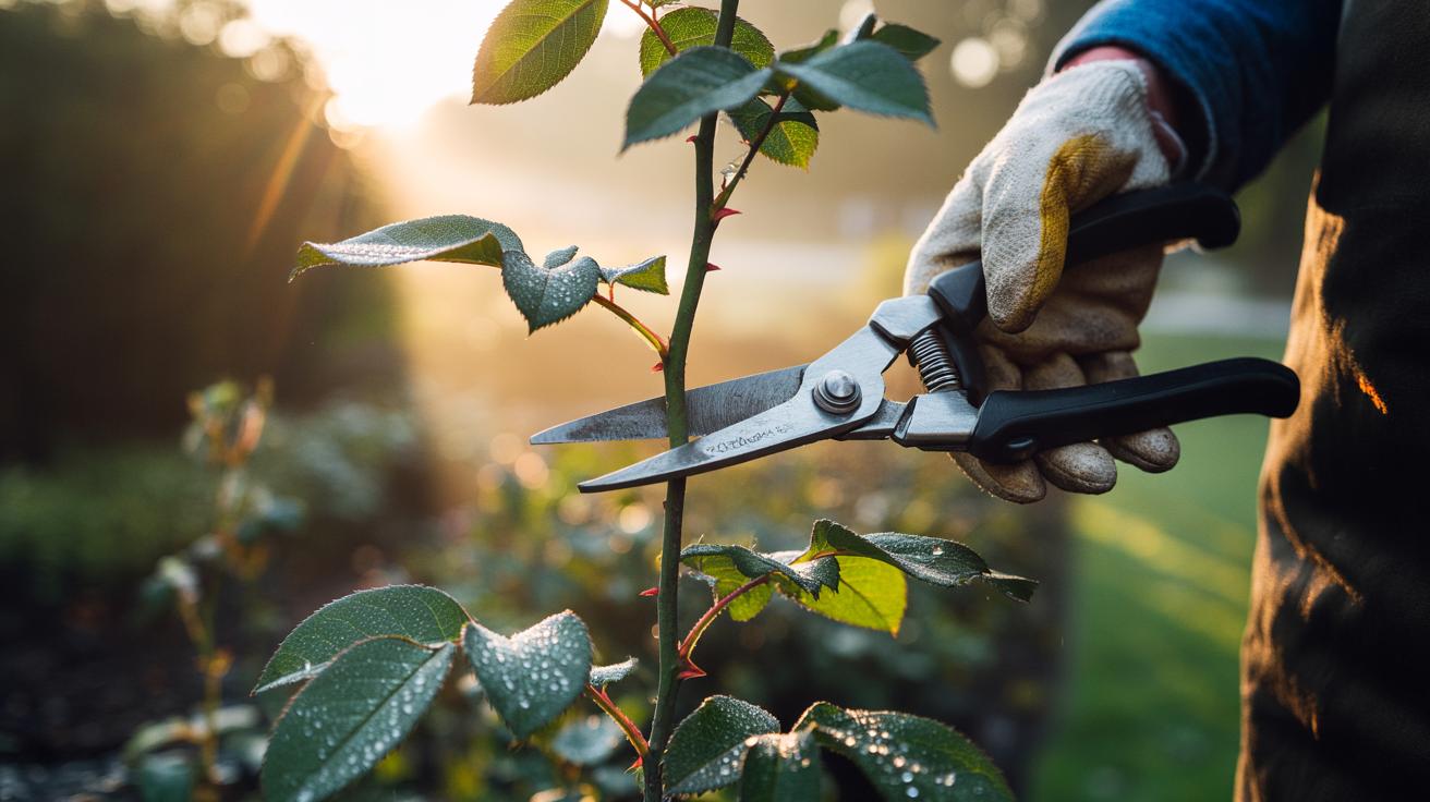 Why pruning early in the morning helps plants heal quickly
