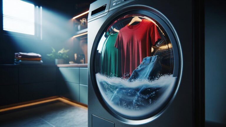 Illustration of a washing machine set to a cold wash (20–30°C) to help clothes last longer