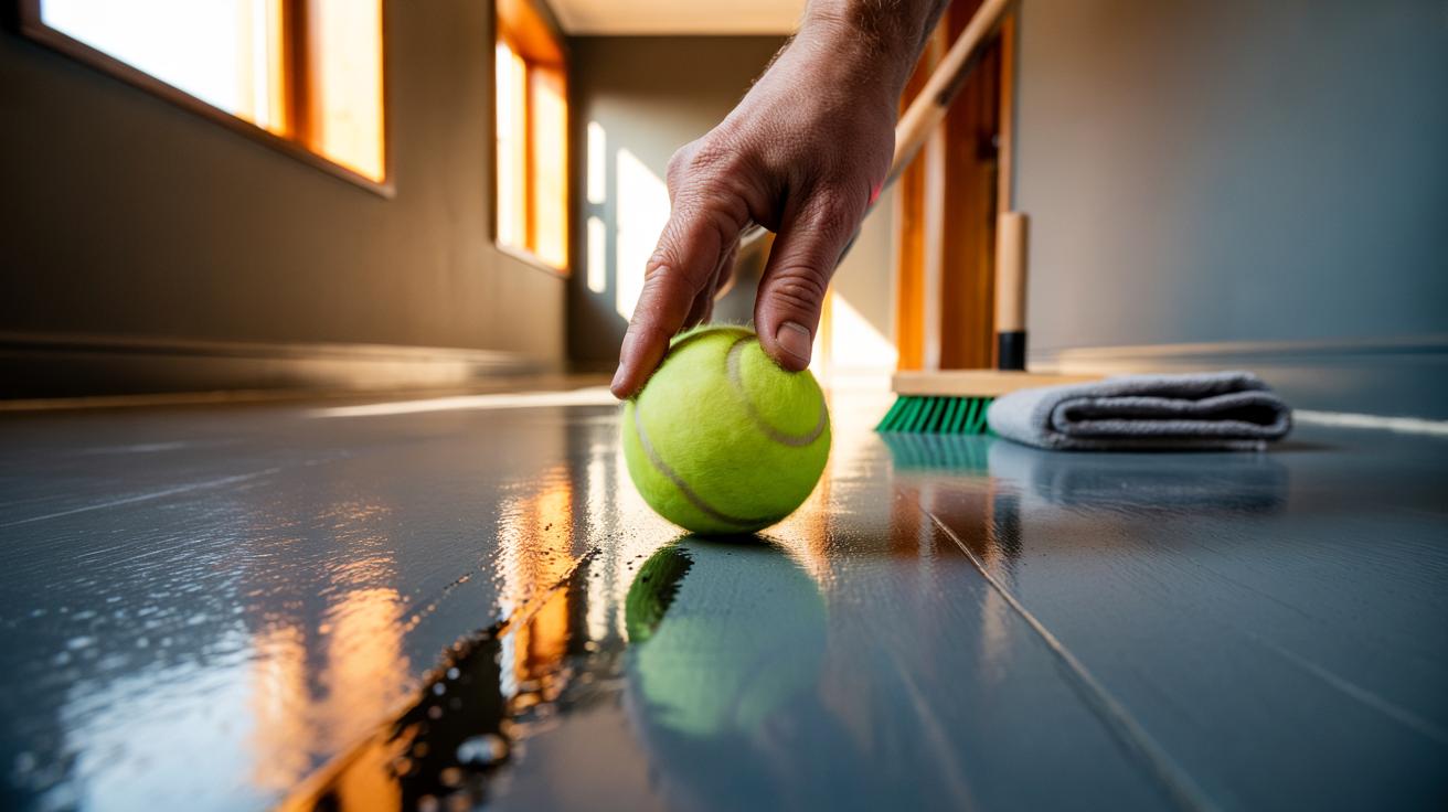 Cleaning experts reveal the tennis ball trick that removes scuffs from floors in seconds