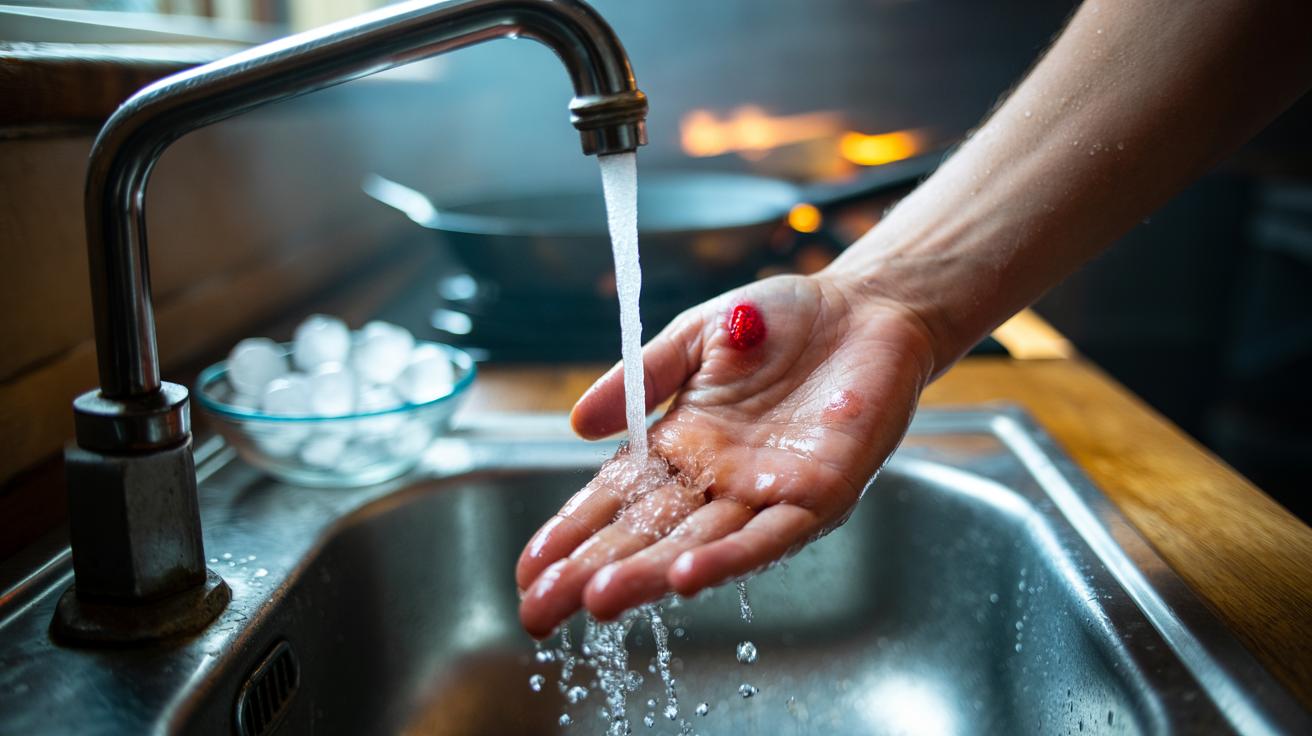 Ice cube rub that soothes burns fast : how cold stops pain