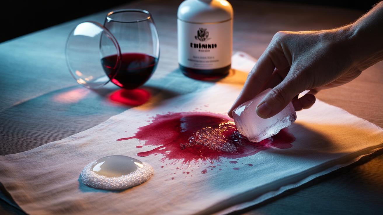 The Ice Cube + Dish Soap Method That Lifts Red Wine Stains After They’ve Dried