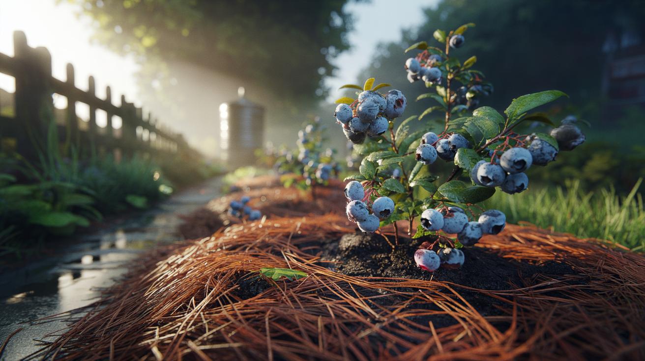 The Pine Needle Mulch That Acidifies Soil for Blueberries – How Organic Matter Enhances Berry Yields