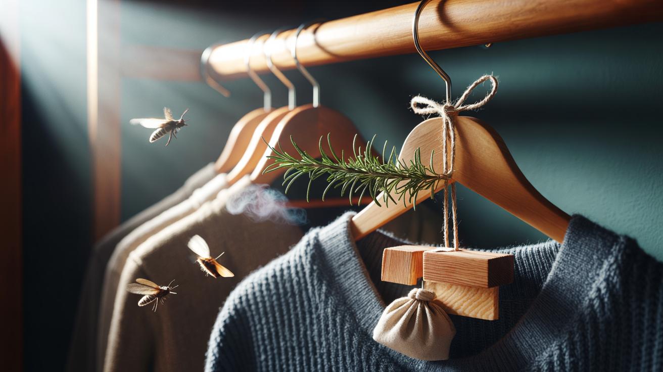 The Rosemary Branch Hang That Deters Moths in Closets – How Pungent Oils Repel Pests Naturally