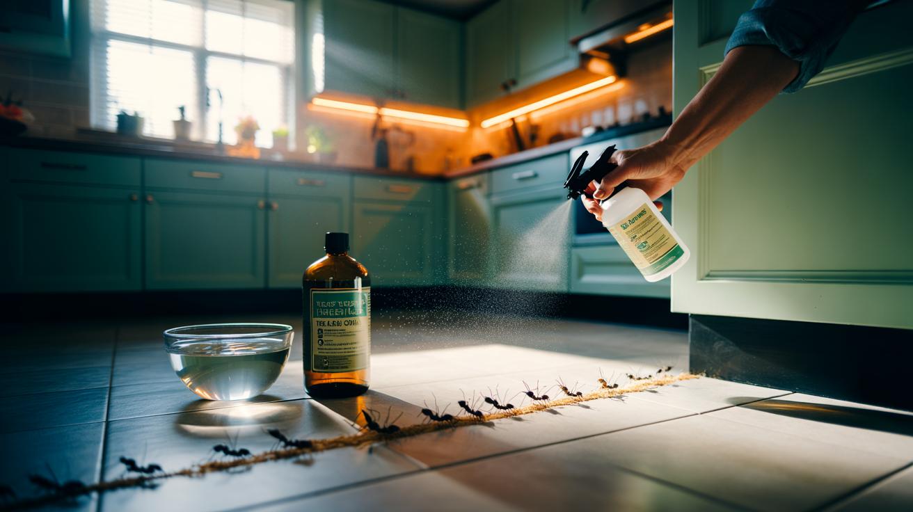 The Tea Tree Oil Mix That Repels Ants from Kitchens – How Strong Scents Disrupt Insect Trails Naturally